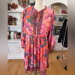 FARM Rio Floral Multicolor Dress From Ipanema (Rio) Brazil 🇧🇷 store